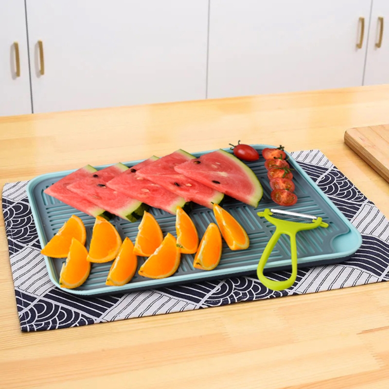Double Layer Dish Drainer Plate Vegetable Fruit Tray Baby Temu New