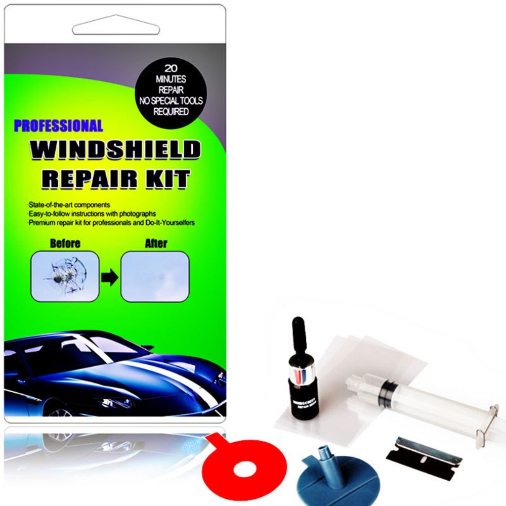 Kit de réparation de pare-brise automatique pour réparer les rayures de  puce de fissure de pare-brise de verre automatique 