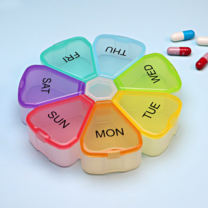 1pc Portable Medicine Packaging Box for Travel 7 Day Pills