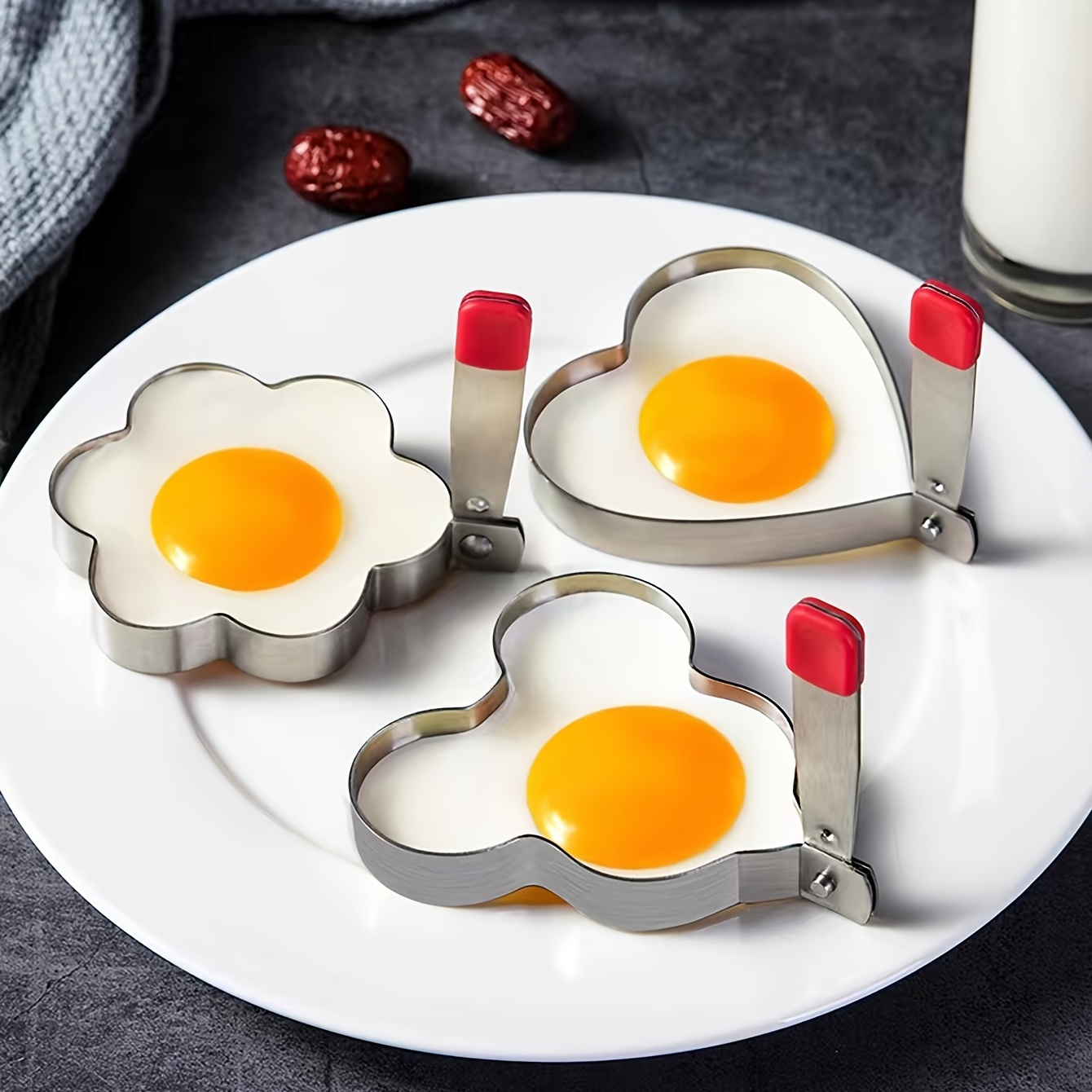 Egg Ring Stainless Steel Egg Cooking Rings Pancake Mold For - Temu