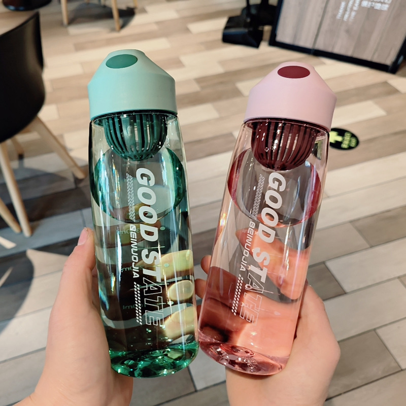580ml Plastic Water Bottle For Drinking Portable Gym Sport Tea