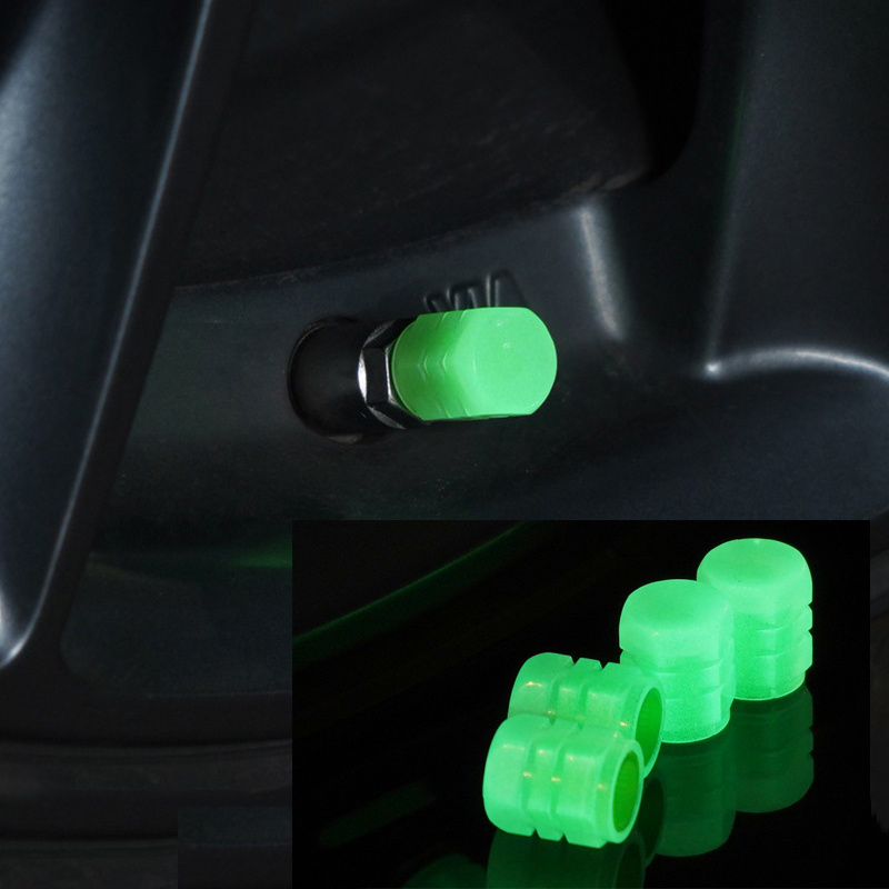 Generic Kit de 4 bouchons pour valves fluorescent lumineux, moyeu de pneu  pour voiture, moto à prix pas cher