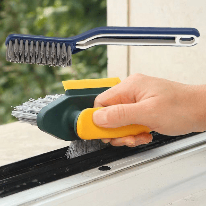 Multifunctional Floor Seam Brush, Bathroom Cleaning Brush Crack Brush,2 in  1 Bathroom Cleaning Gap Brush,Groove Gap Cleaning Tools with Handle, for