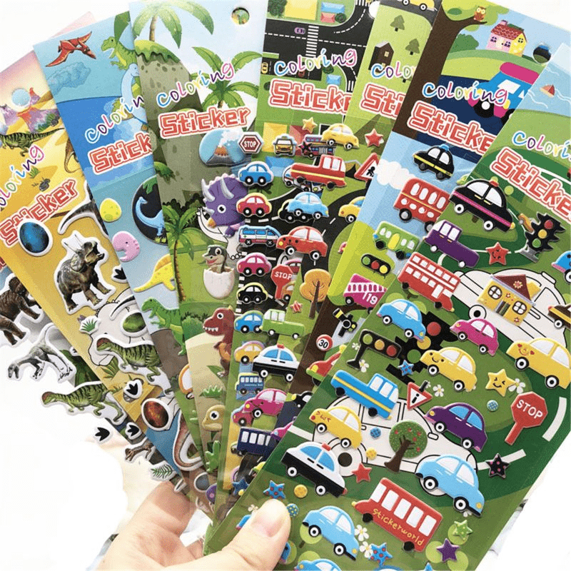 5pcs Cute Cartoon 3d Soft Pvc Foam Stickers - Perfect Drawing Toy For Kids!  - Toys & Games - Temu Austria