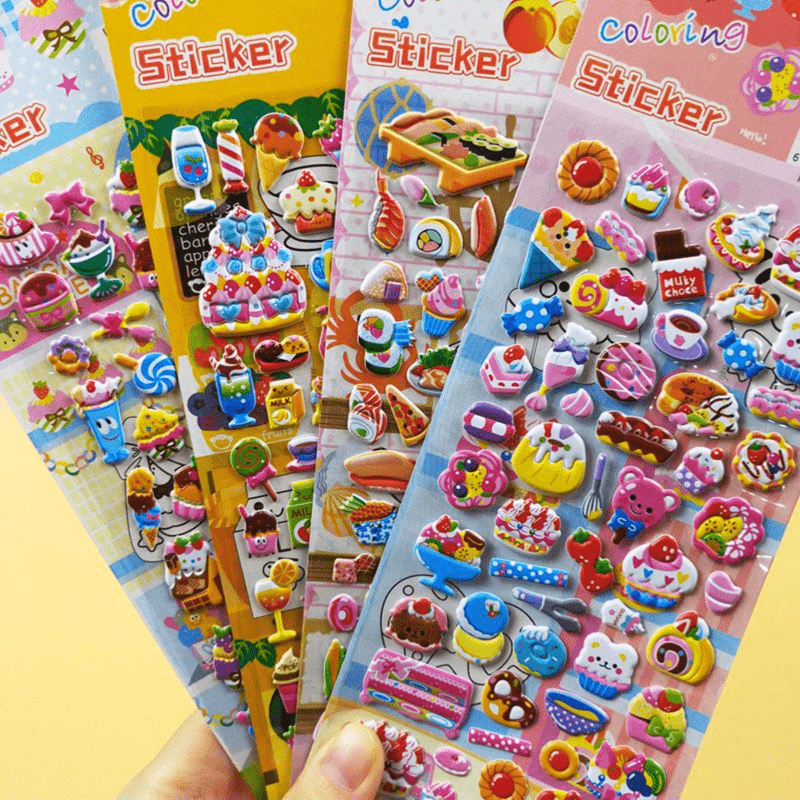 5pcs Cute Cartoon 3d Soft Pvc Foam Stickers - Perfect Drawing Toy For Kids!  - Toys & Games - Temu Austria