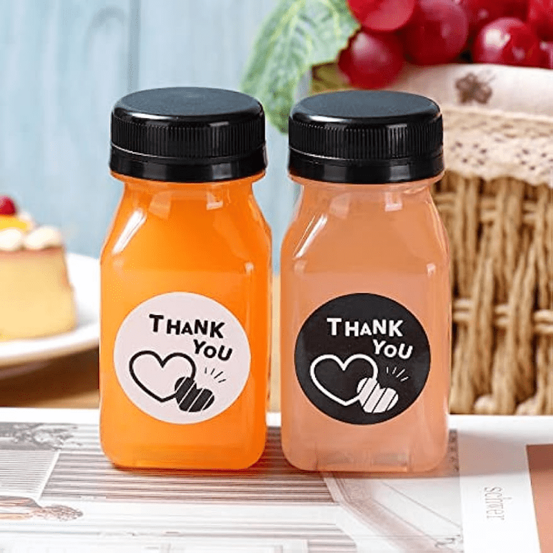 Reusable Pet Plastic Juice Bottles With Leak-proof Lids -,,,, - Perfect For  Juicing, Smoothies, Milk, Salad Dressing, And More - Clear Drink Containers  For Beverages And Food Grade - Temu