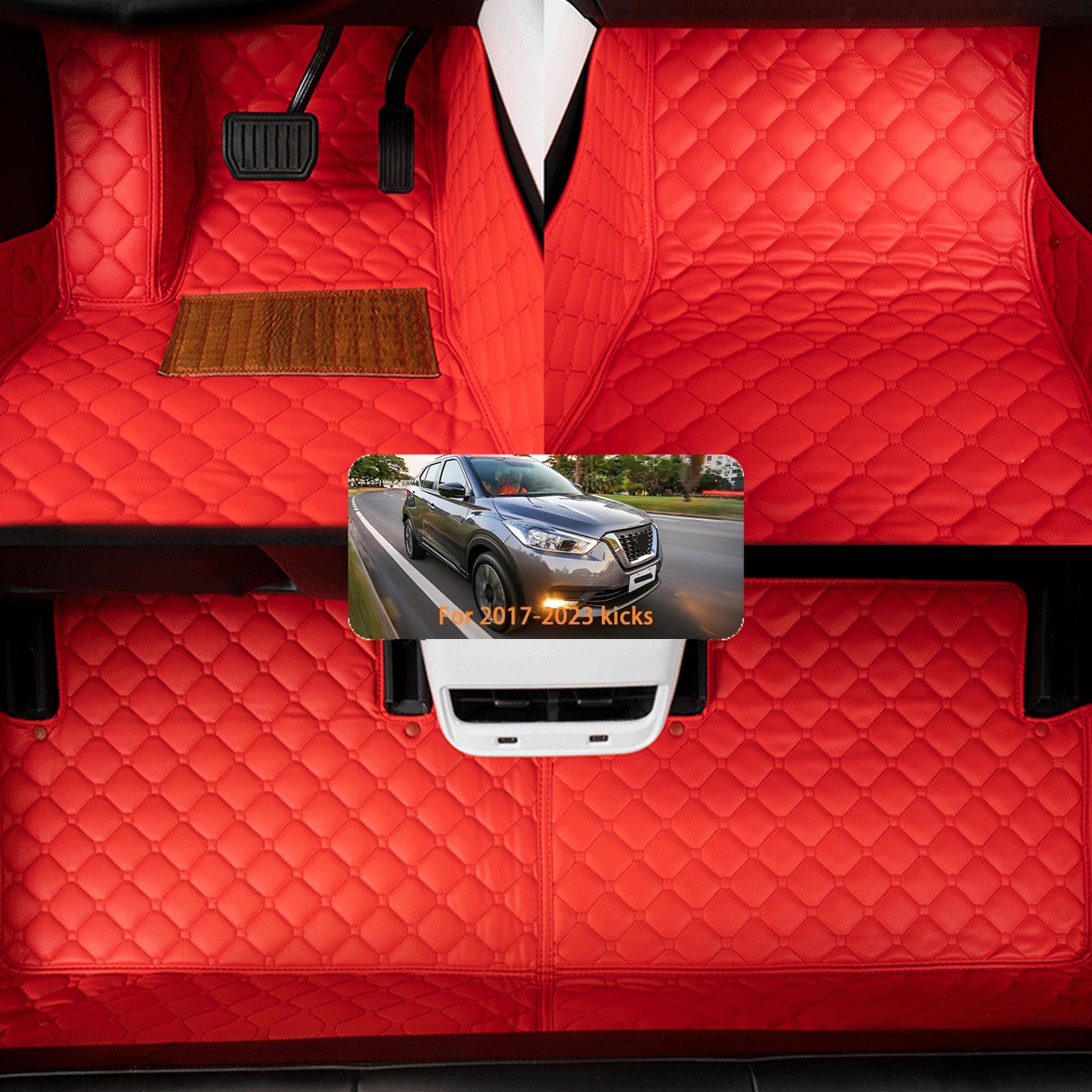 For Kicks 2017-2023 Full Cover 3D Three-layer Non-slip, Fire-resistant And  Durable Car Mat, Leather Luxury Interior Accessories