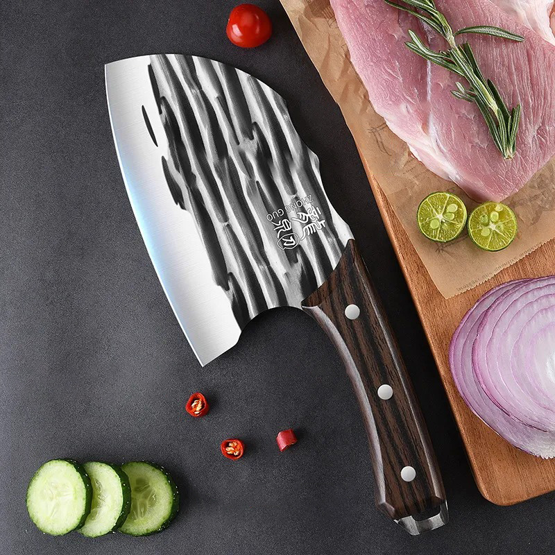Meat Cleaver Knife, Heavy Duty Professional Butcher Chopper, Stainless  Steel Outdoor Kitchen Knives, For Fruits, Vegetables And Meat, Kitchen  Gadgets, Kitchen Accessories, With Sheath - Temu
