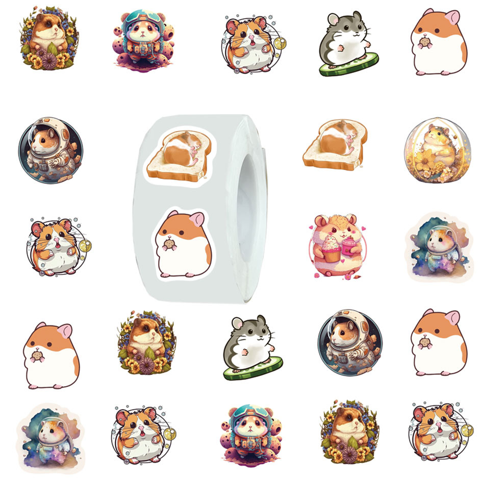 Small Hamster Cartoon Graffiti Stickers Cute Girly Style - Temu