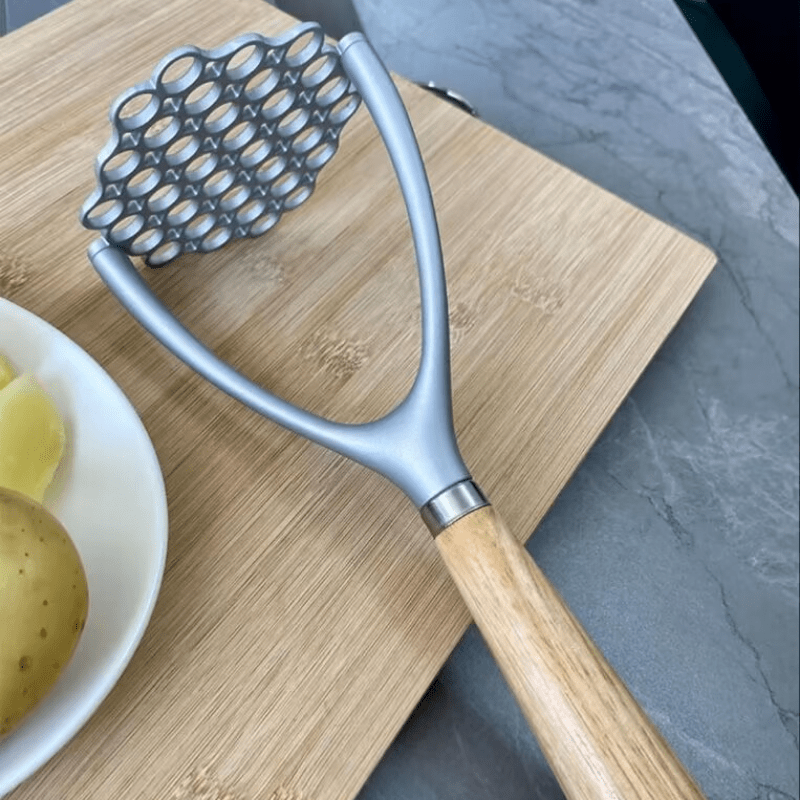 Potato Masher With Anti Slip Handle, Stainless Steel Masher Masher