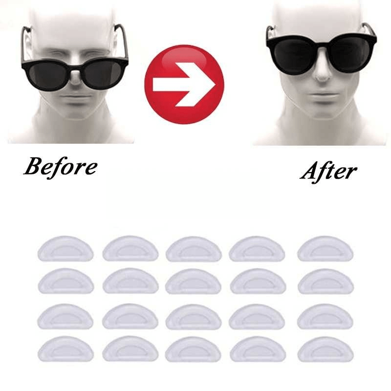 5 Pares Almohadillas Nasales Silicona Suave Gafas - Temu