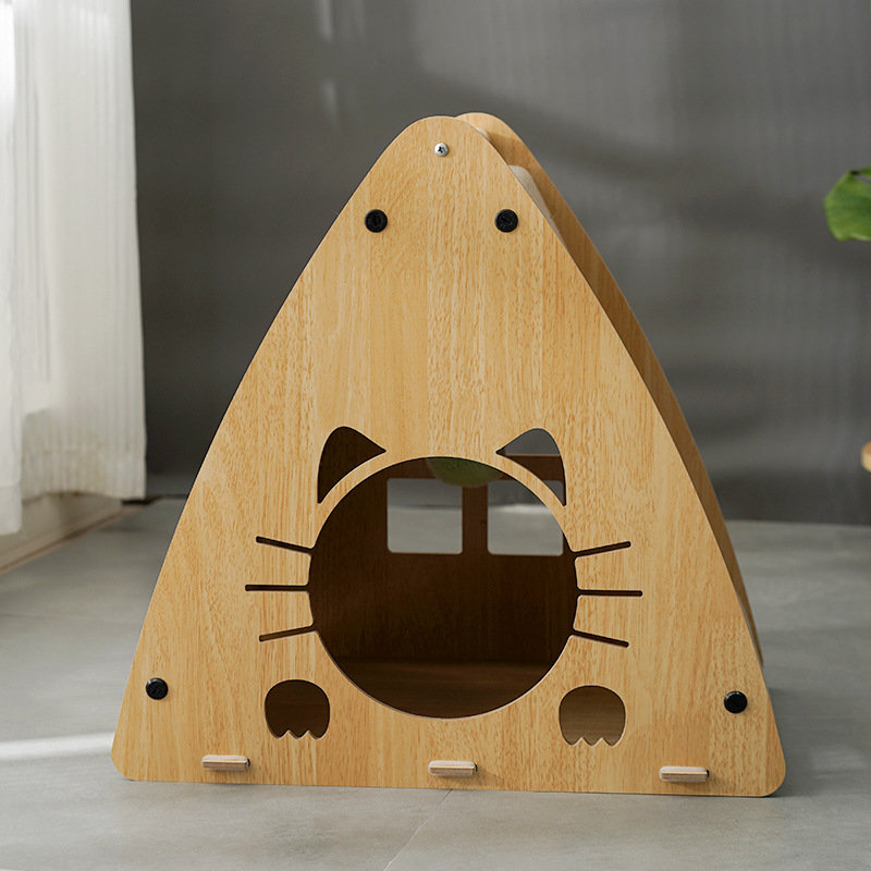 cat nest corrugated cat scratcher lounge cat bed cat house with cushion for grinding claws rest and sleeping details 1