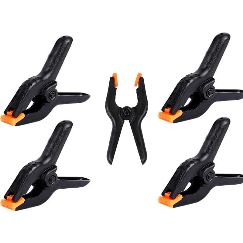 10 Packs of 3.5 inch Professional Plastic Small Spring Clamps Heavy Duty for Crafts and Backdrop Clips Clamps for Backdrop Stand,Photography, Home