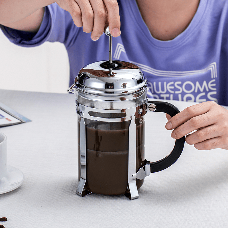 350ml French Pressed Coffee Maker Stainless Steel Thermal Brewing Pot Large  Capacity Manual Containers Kitchen 800ml - AliExpress