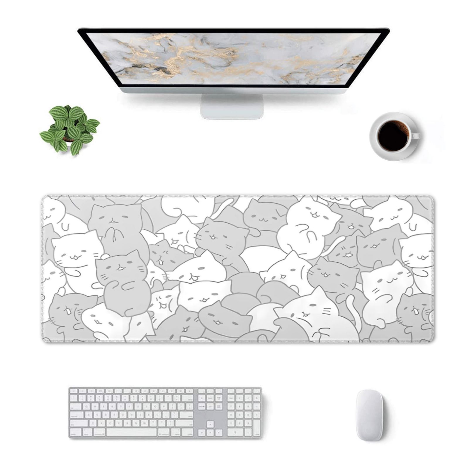 Cheetah Mouse pad Mousepad Beige Office Decor for Women Men Desk