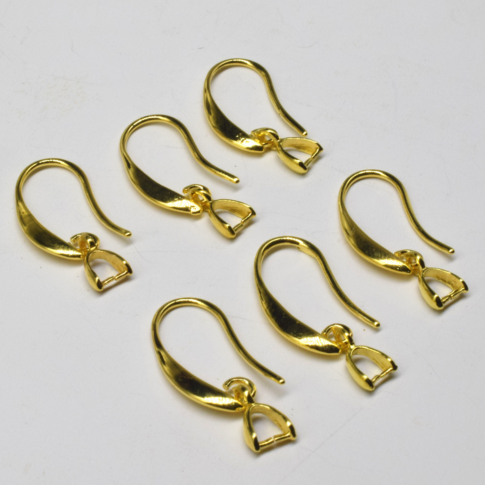 Coppery Golden Silvery Rose Golden Semi circle Earring Hooks - Temu