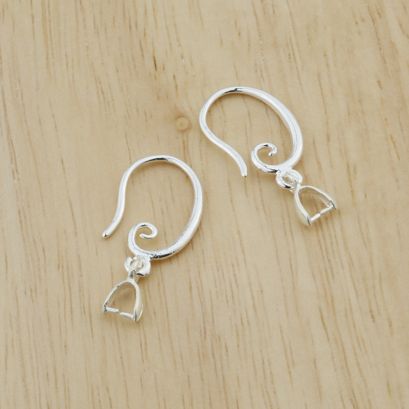 French Copper Ear Hook Earring Hooks Plated With 925 Silver - Temu