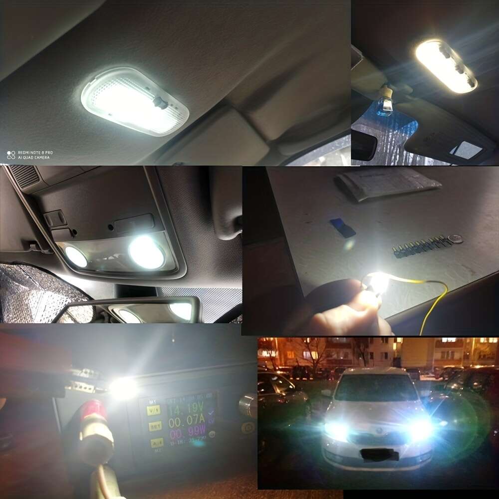 10 Pieza Bombilla Luz Interior Coche W5w T10 Led 5730 8smd - Temu