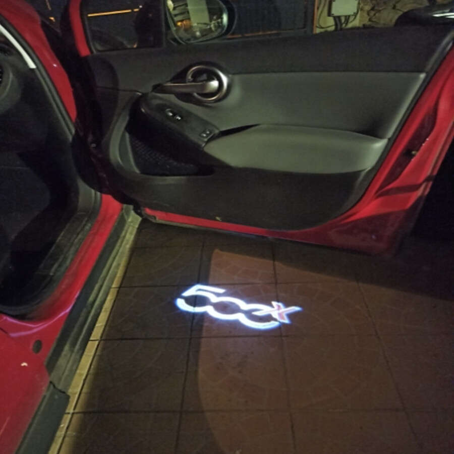 2pcs Led Auto Tür Willkommen Lampe Zubehör Fiat 500x 500l - Temu