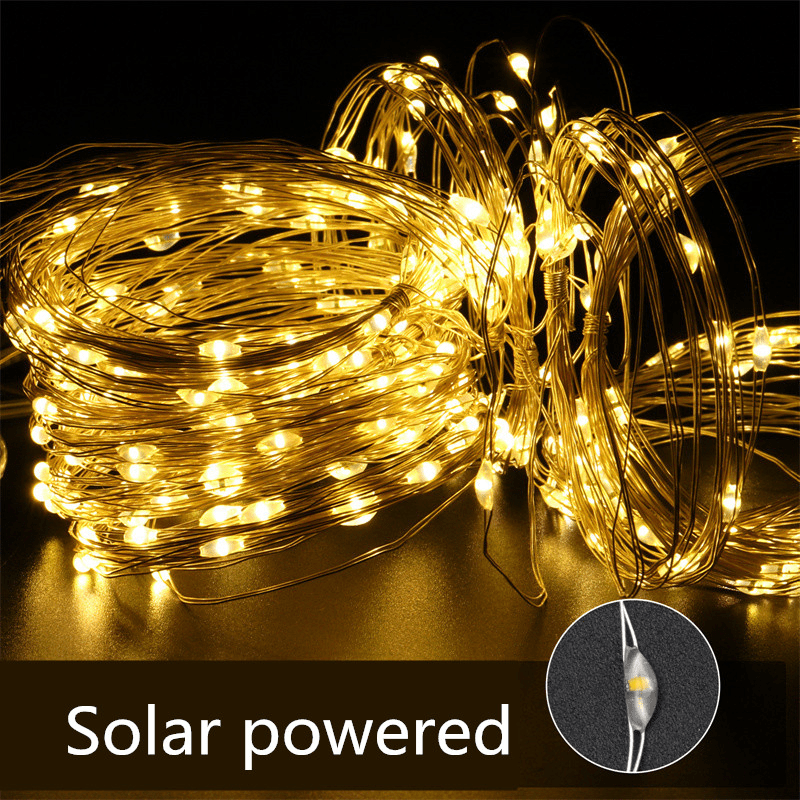 Solar Garland Curtain Lights For Window Waterproof Outdoor