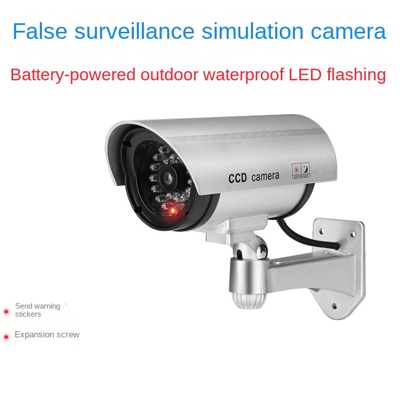 Caméra de surveillance factice avec voyant lumineux - Sécurité