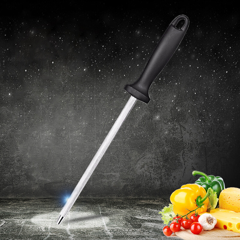 10 inch Kitchen Knife Sharpener Professional Diamond Sharpening Honing  Steel Rod