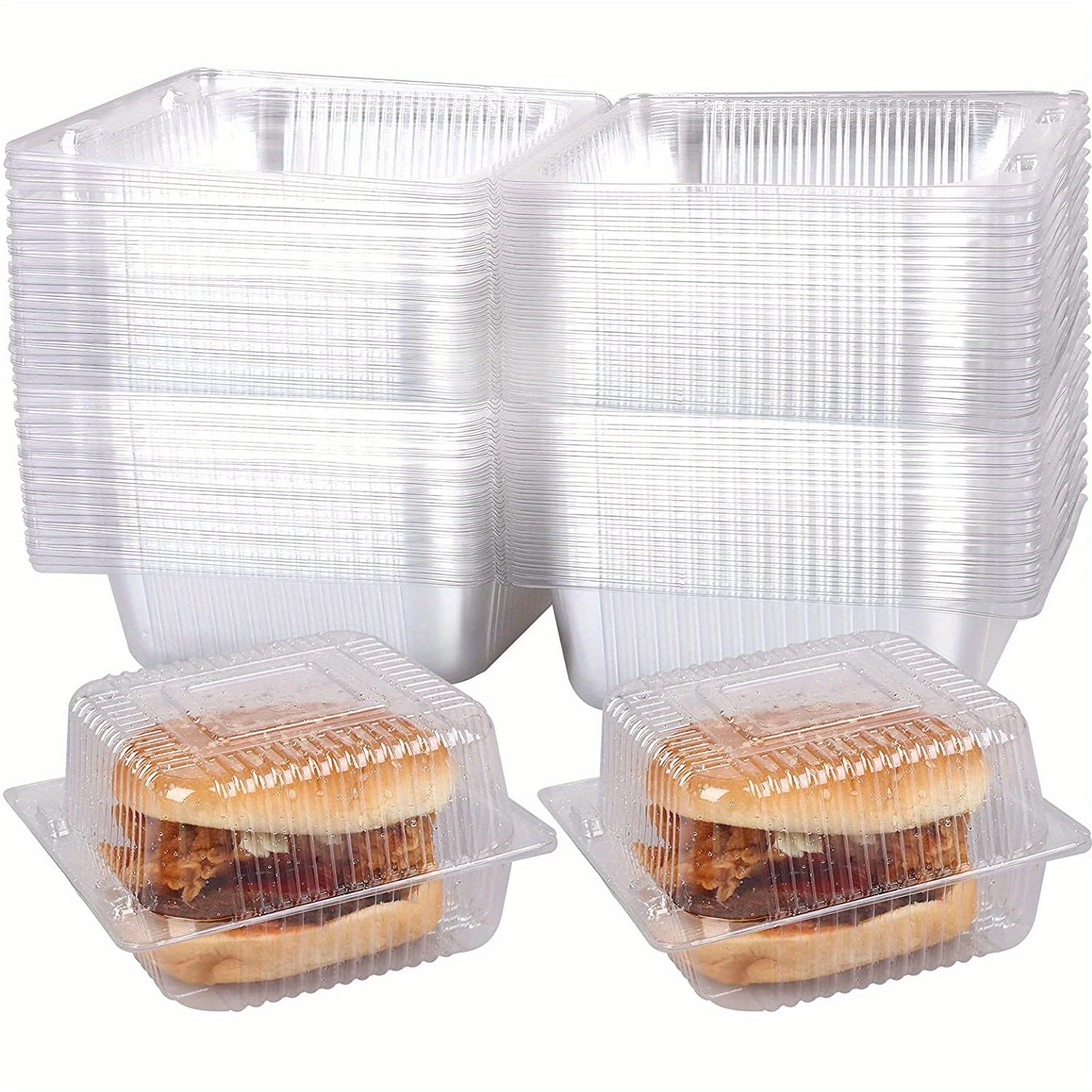 To Go Clamshell Disposable Food Containers