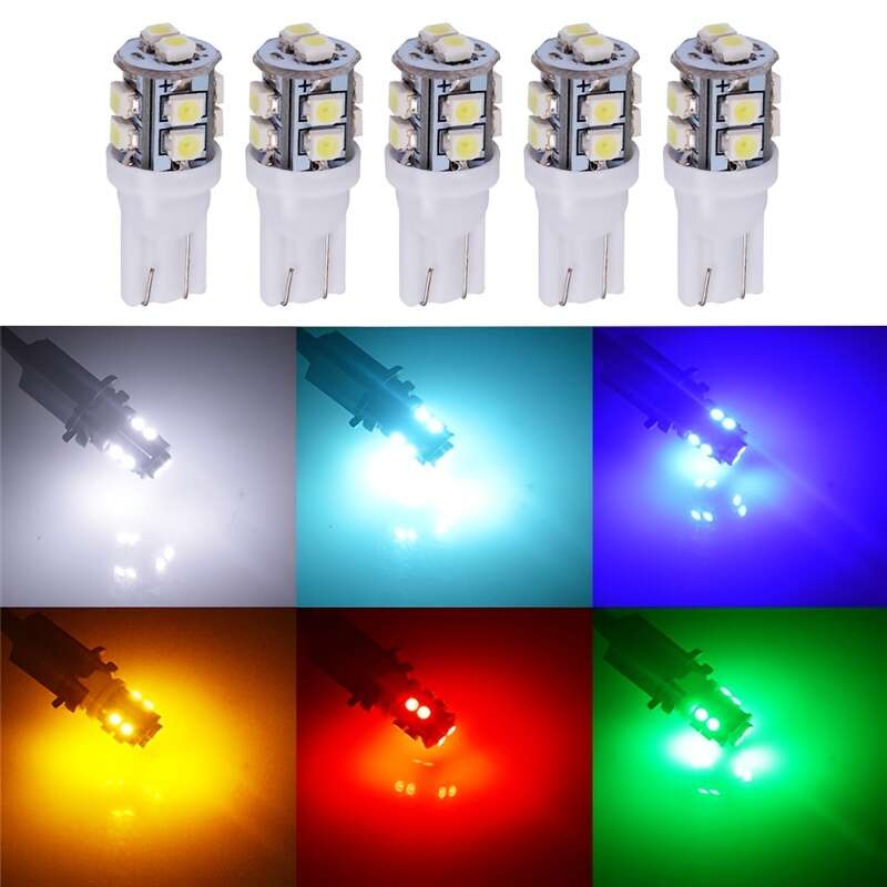 194 bombillas LED 6000 K blanco 168 2825 12961 175 W5W T10 cuña 12 V-24 V  Canbus extremadamente brillante sin errores para el indicador de marcador