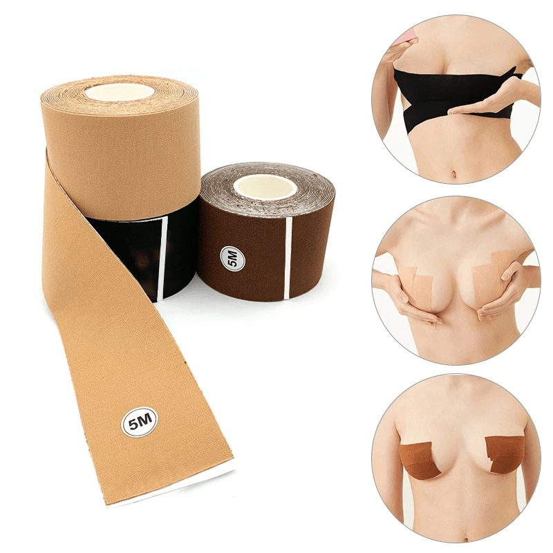 1roll 5m Boob Tape Bras For Women Adhesive Invisible Bra Nipple Pasties  Covers Breast Lift Push Up Bralette Strapless Pad Sticky - Braces &  Supports - AliExpress