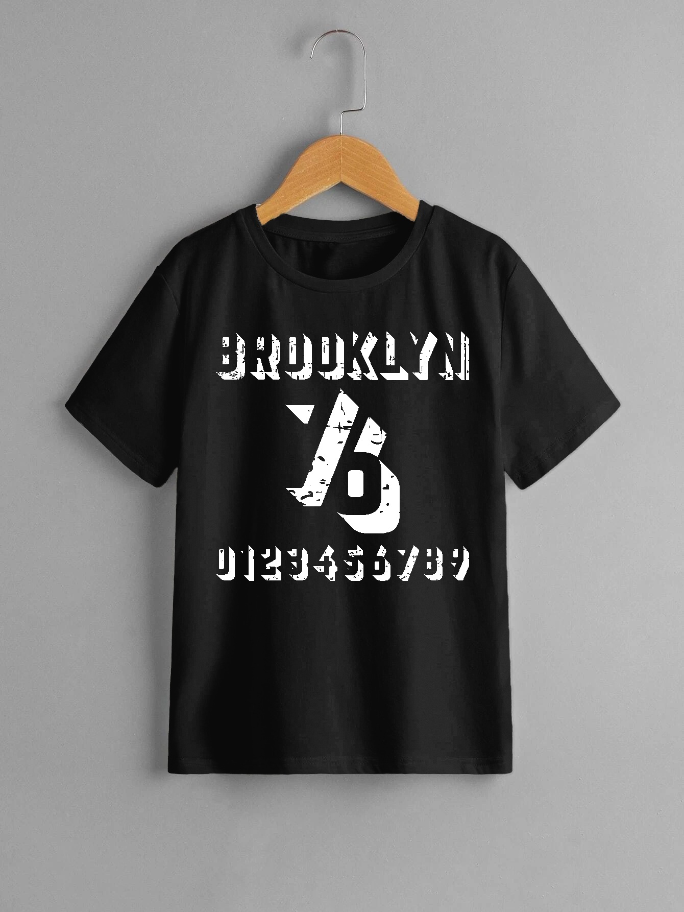 Dodgers Letter Print Boys Creative T Shirt Casual Lightweight