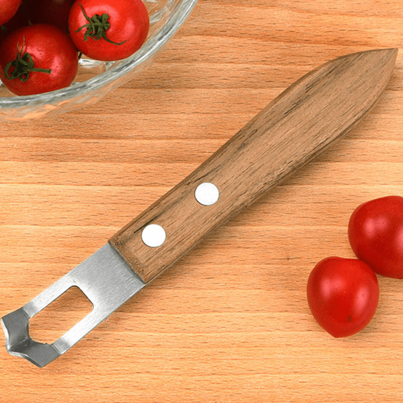Bar Knife Peeler Sharp Stainless Steel Blade Wooden Handle Paring Zester  Channel, 1 - Fry's Food Stores