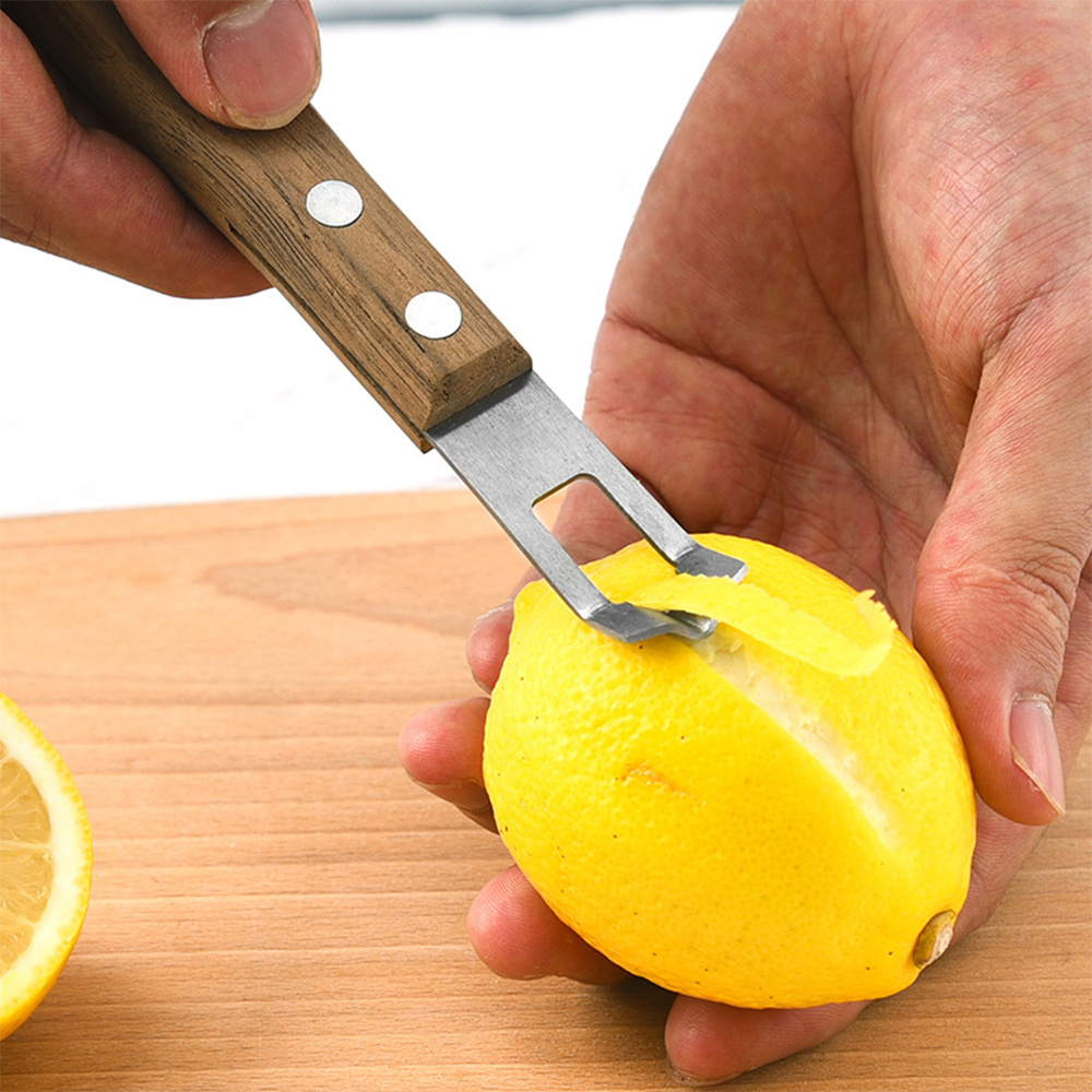 Tablecraft Firm Grip Zester Lemon Peeler, Black Grip – JRJ Food Equipment