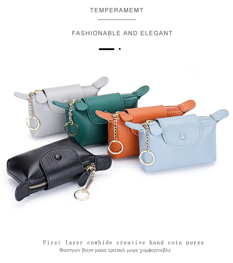 Longchamp Le Pliage Leather Key Case on SALE