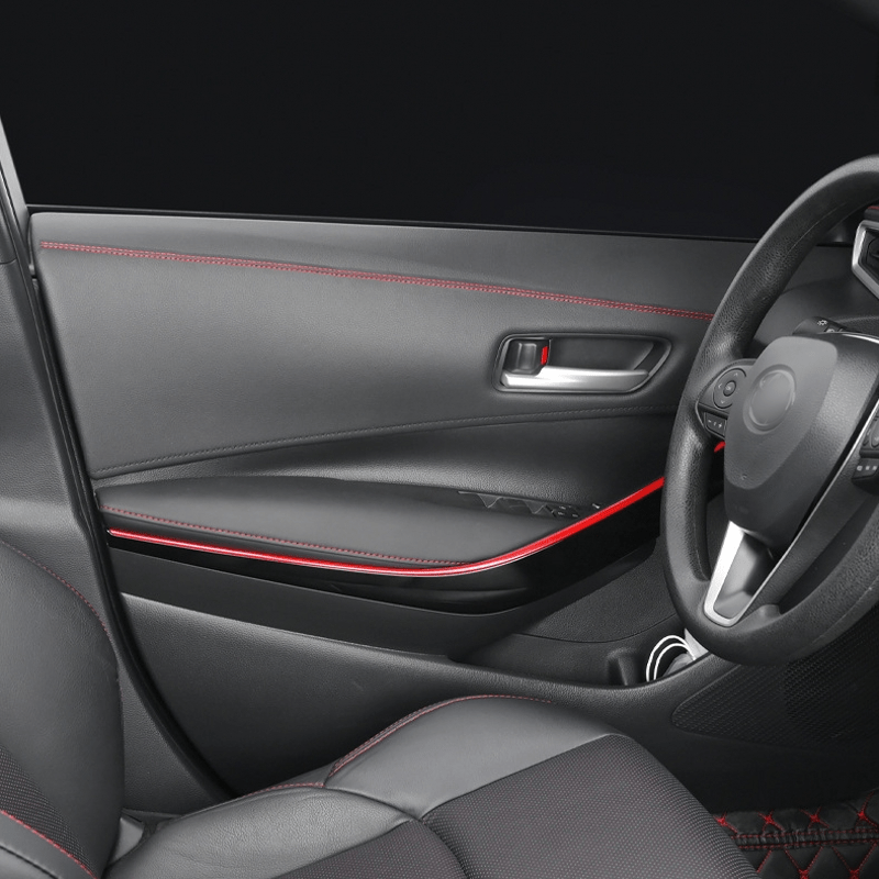 Garniture de moulage intérieure de voiture(Rouge),10M de bande film 3D  décoration bande de garniture de moulage de décoration pour pièces  automobiles