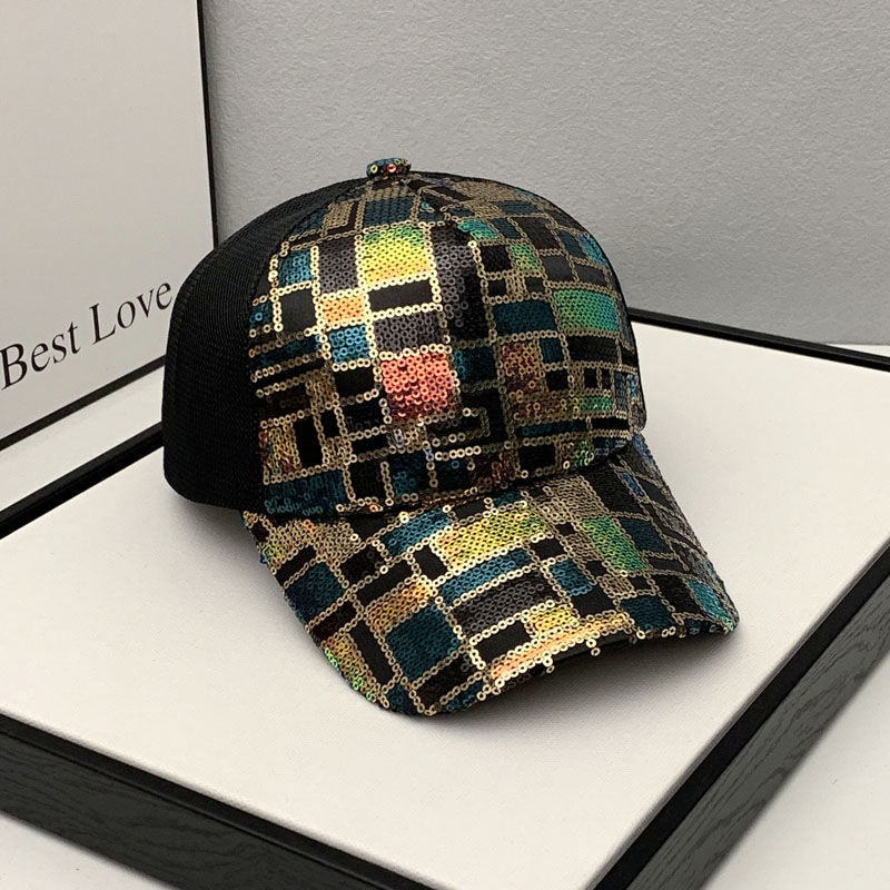 Men's Sequin Mesh Baseball Cap
