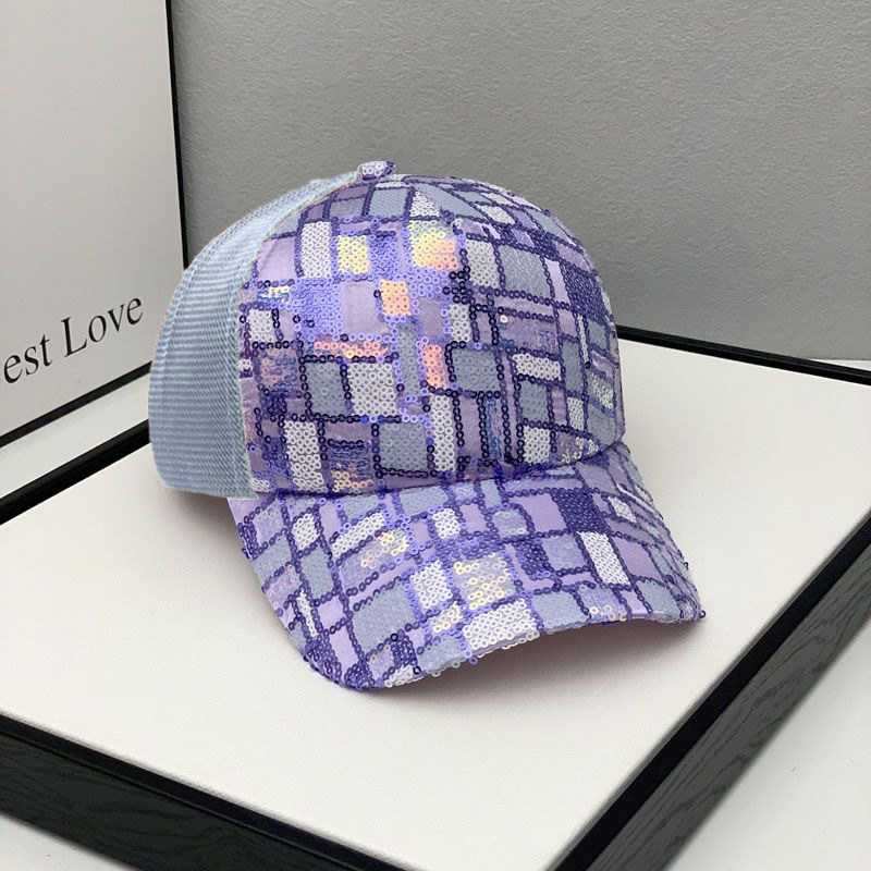Men's Sequin Mesh Baseball Cap