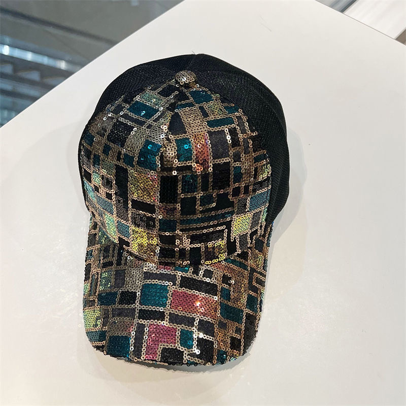 Men's Sequin Mesh Baseball Cap