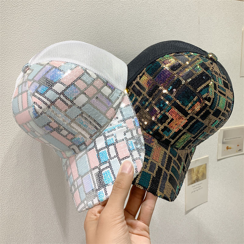 Men's Sequin Mesh Baseball Cap