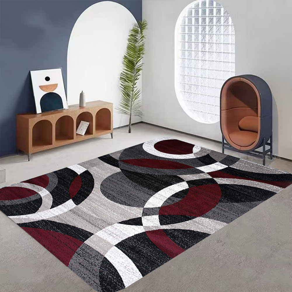 Soft Nordic Style Sofa Rug and Carpet Bedroom Living Room Mat Area Rugs  Home Decor Flannel Anti Slip Geometric Big Carpet Floor Decorate for Home