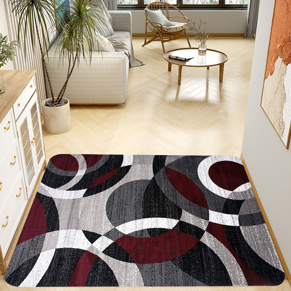 Soft Kitchen Mat Set Nordic Geometric Carpet Absorbent Bath - Temu