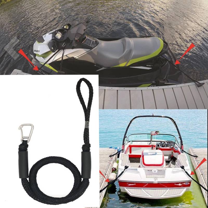 Amarine Made 5/8 Inch X 50 Feet Double Braid Nylon Dock Line - 1540 Lbs Safe Load, 7700 Lbs Strength