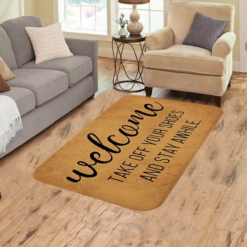 Thickened Retro English Letter Floor Mat, Door Mat Home Welcome Mat Porch  Door Carpet, Non-slip Carpet Outdoor Porch Outdoor Floor Mat - Temu United  Arab Emirates