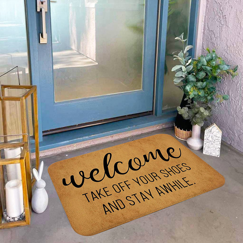 Stay Awhile Doormat, Home Doormat, Front Door Mat, Door Mat