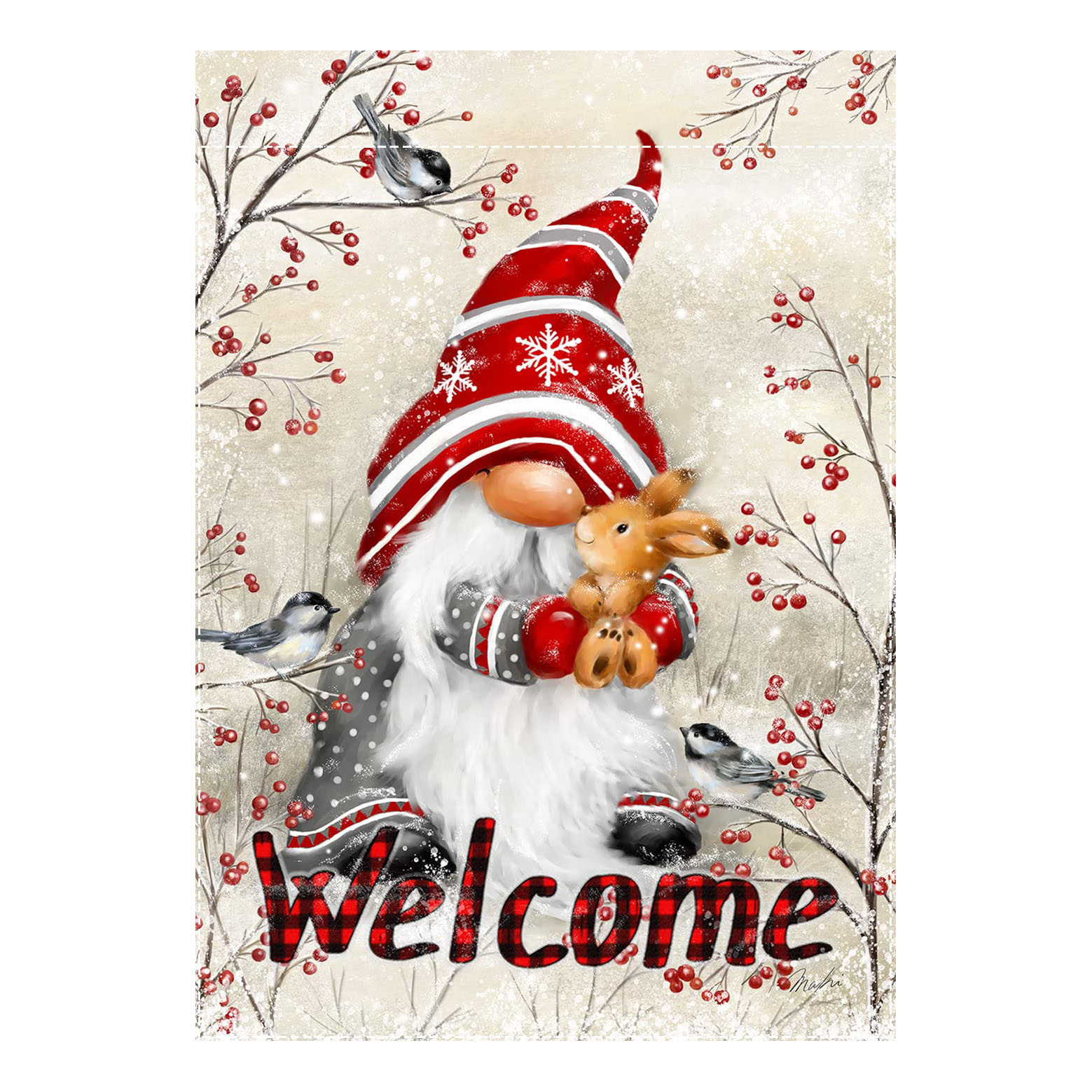 1pc Decorazioni Natalizie Esterno Gnome Santa Benvenuto - Temu