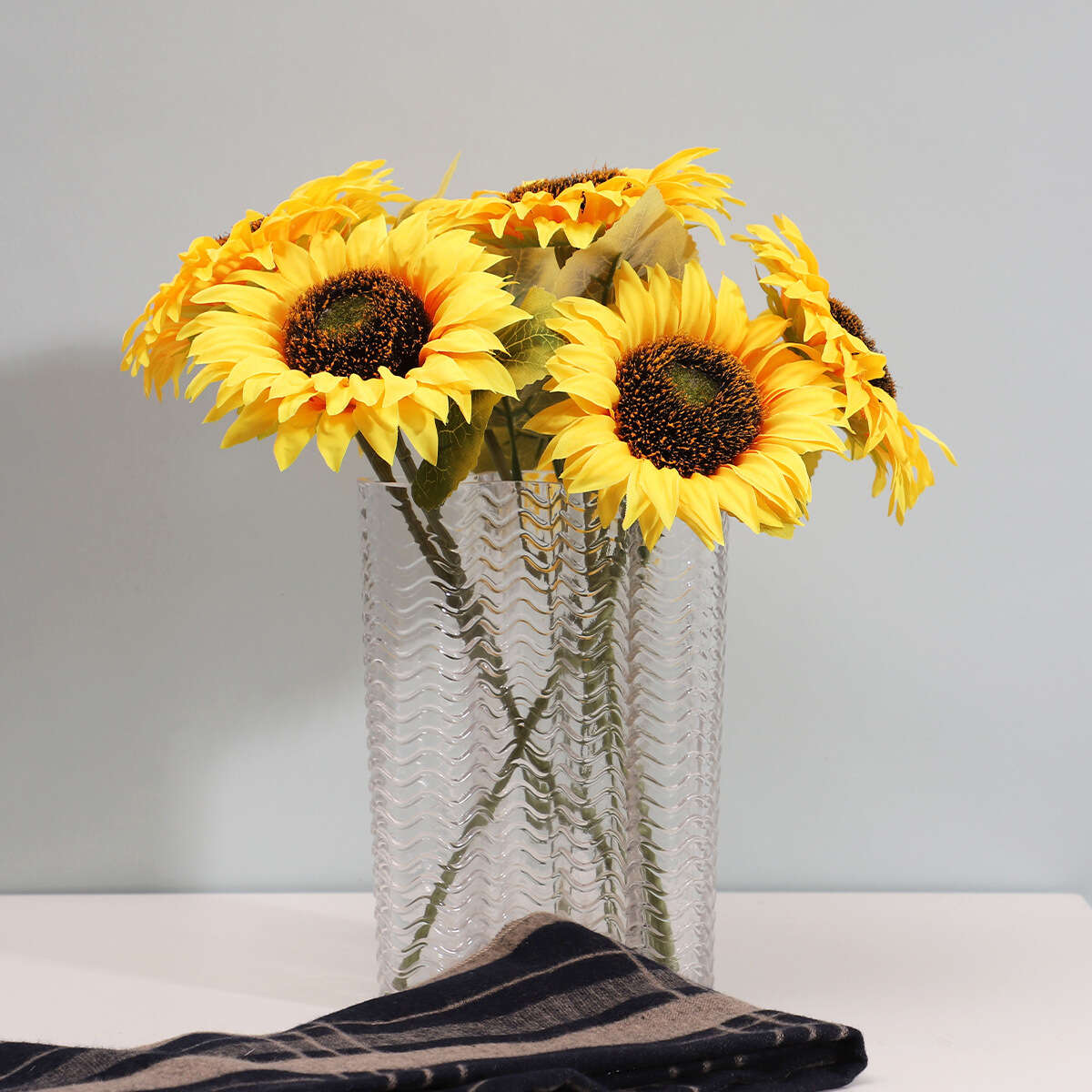 Artificial Sunflowers Artificial Flowers With Long Stems - Temu