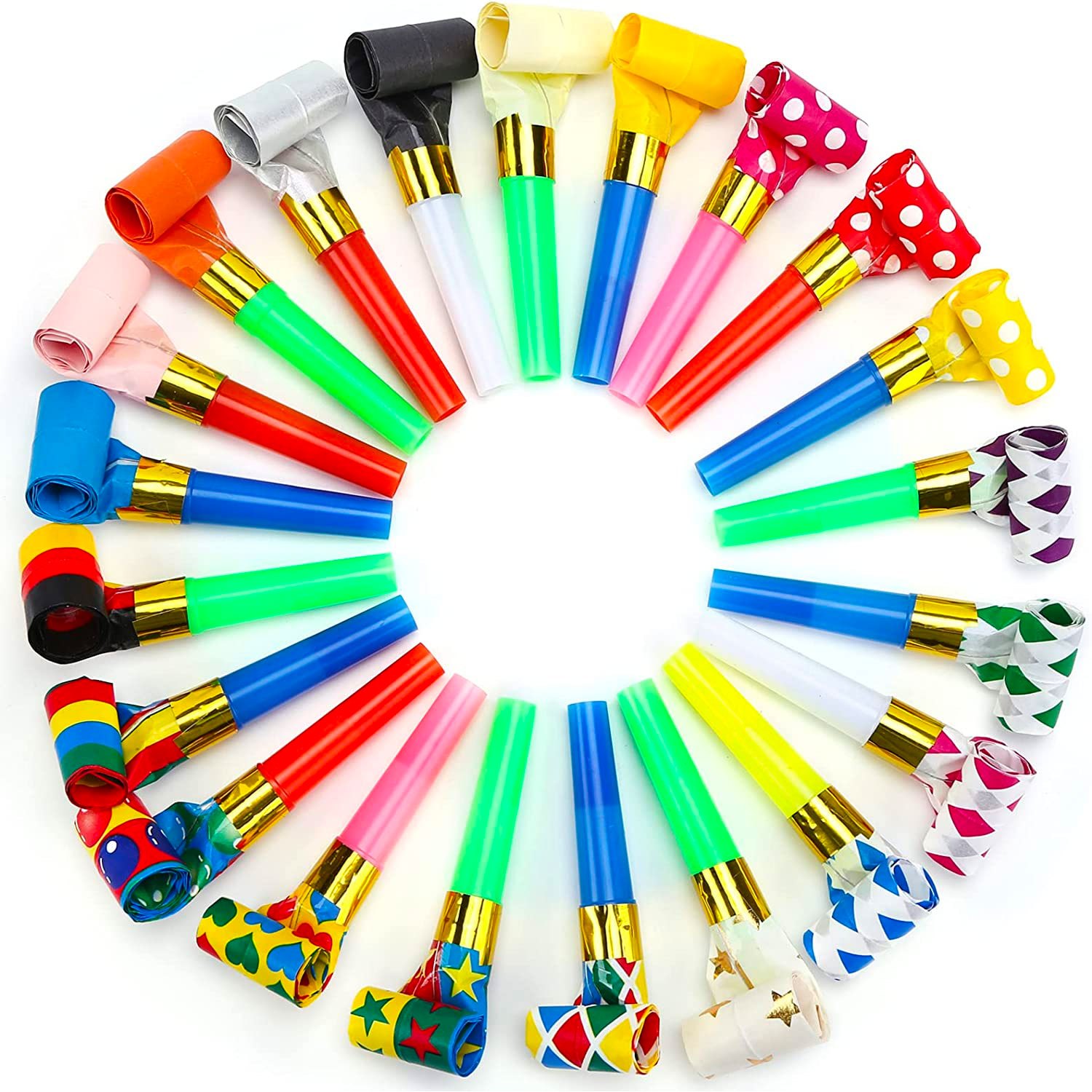 

21 Pcs Party Blower, Colorful Birthday Noisemakers Birthday Blow Horns Party Horns Party Whistles New Years Party Noisemakers Party Blowouts Whistles Party Blowouts Party Favors Noise Makers