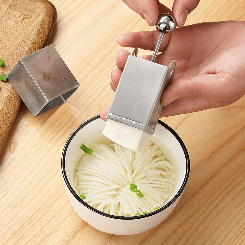 1pc, Tofu Cutter, Stainless Steel Tofu Press Slicer, Stainless Steel  Chrysanthemum Tofu Knife Mold, Practical Tofu Shredder, Anti-dust Easy To  Operate