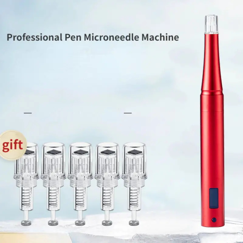 professional wireless microneedling pen with 5 replacement nanocrystal 3 mode adjustable microneedle pen for home use micrystalline beauty instrument details 2