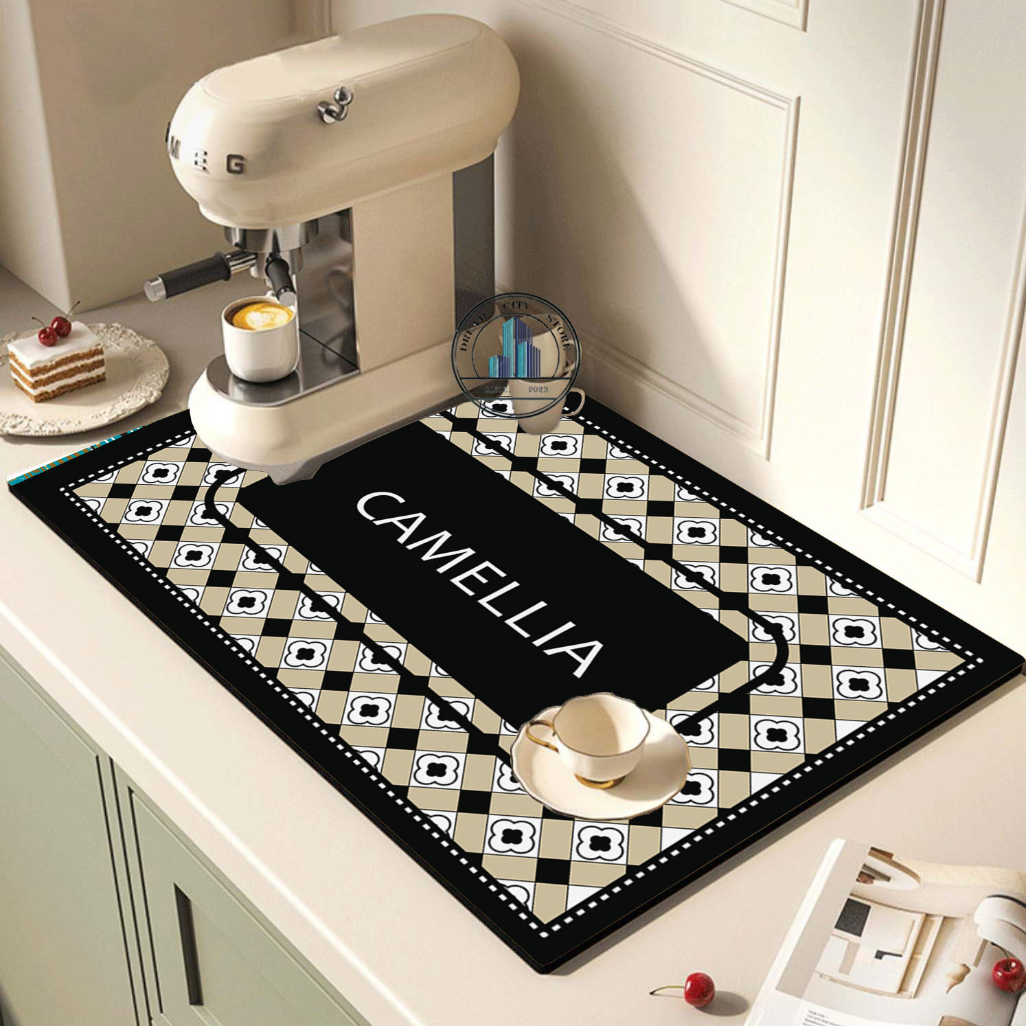 Dish Drying Mat, Vintage Pattern Diatom Technology Cloth Draining Mat, Heat  Insulation Pad, Non-slip Super Absorbent Dish Drying Placemat For  Countertop Dining Patio Table Decorations, Home Kitchen Supplies - Temu