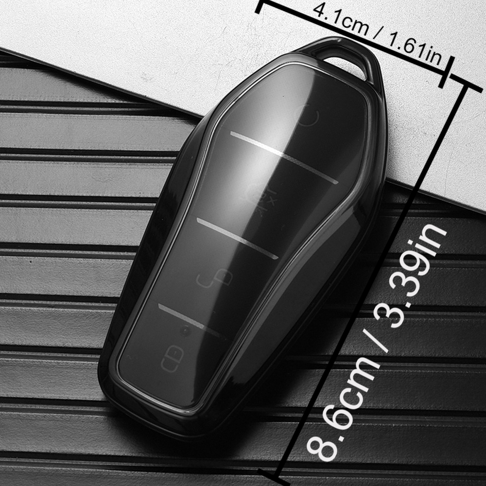 Coque en cuir pour clé télécommande de voiture B-Y-D Atto 3 Noir :  : Auto et moto